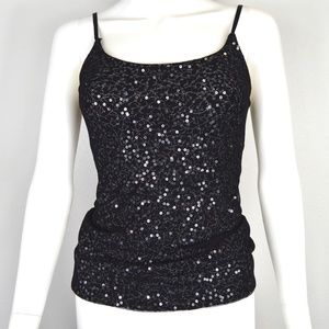 The Limited Mesh Sequined Tank Top
